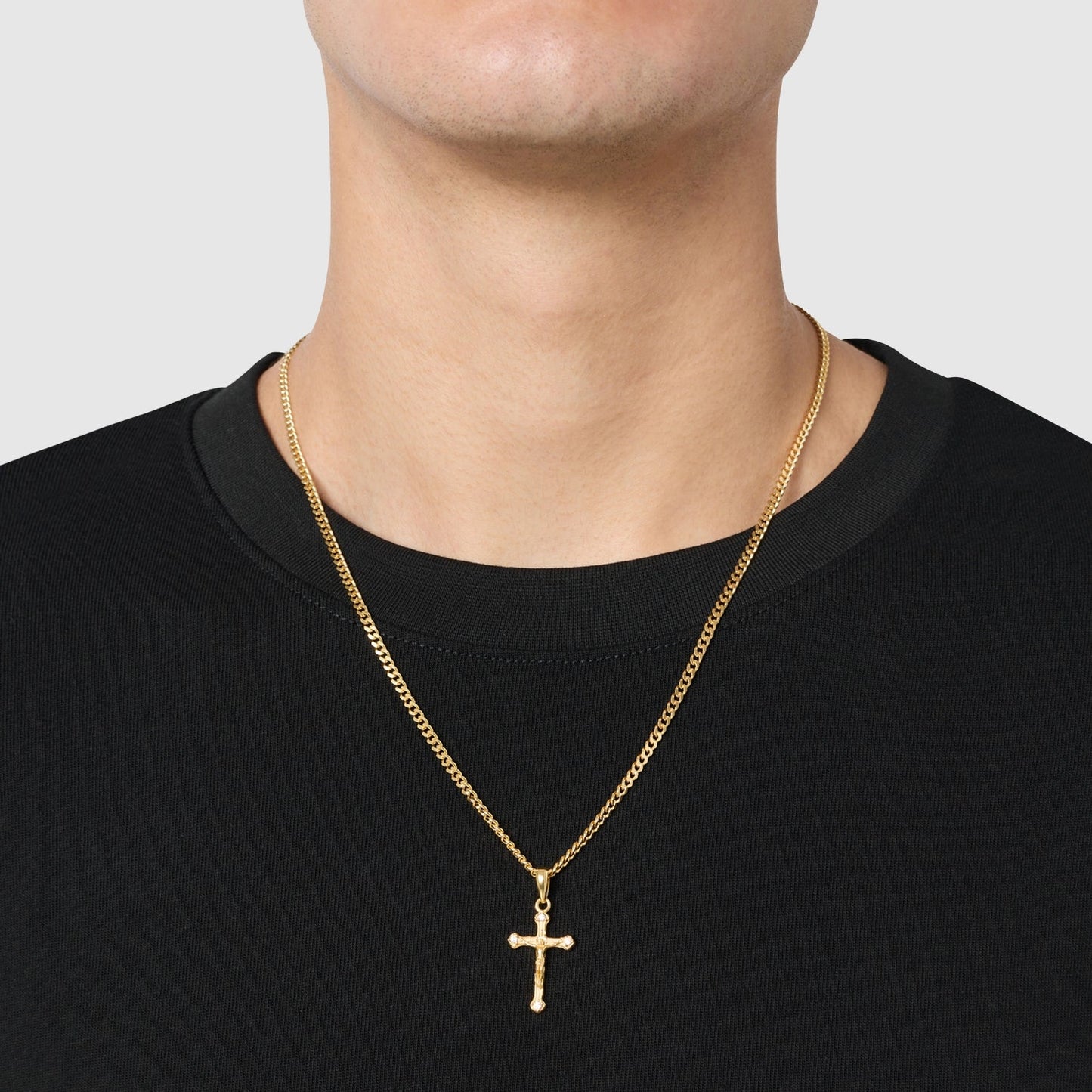 Melted Crucifix (18ct Gold) | Sterling Silver
