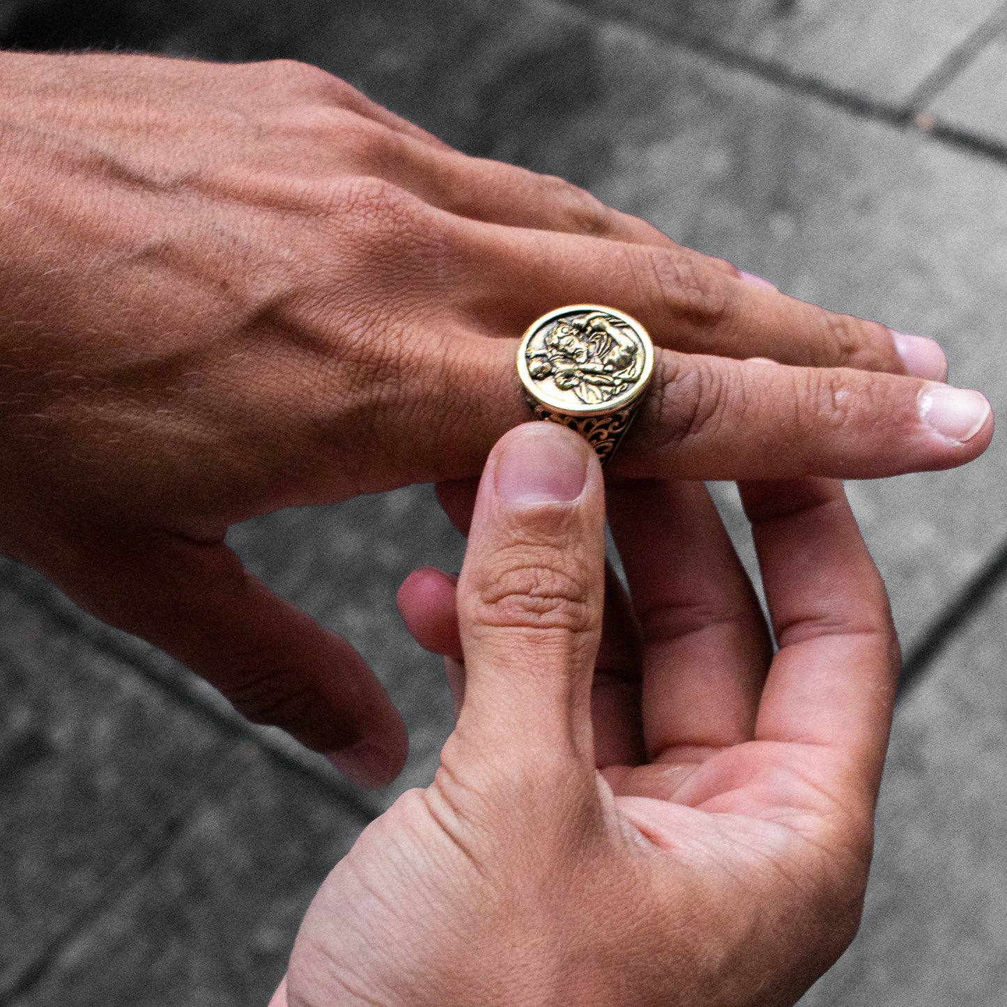 St. Christopher Ring (Gold)