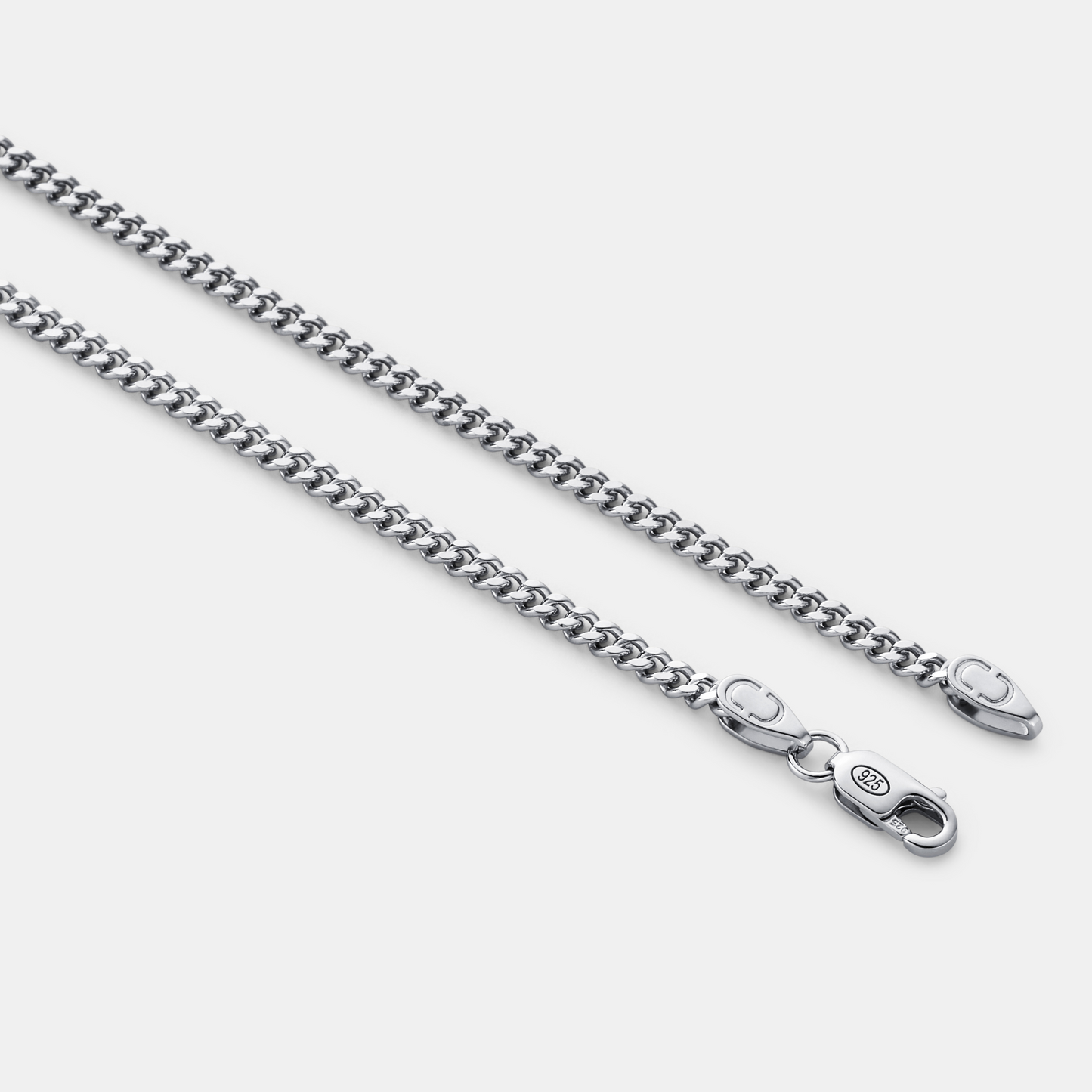 Cuban (Sterling Silver) 2mm