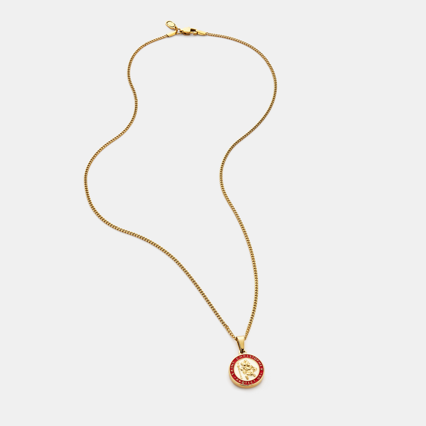 Enamel Saint Christopher (Gold)