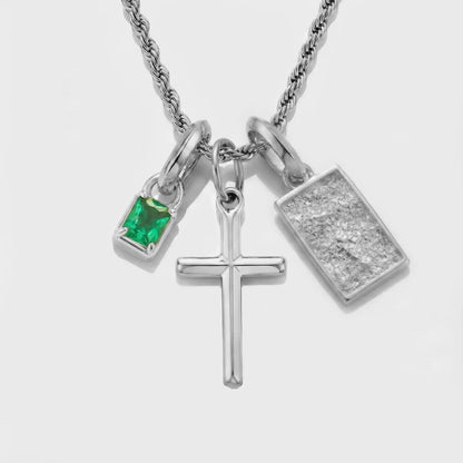 Build Your Own Pendant (Silver) | Emerald Stone