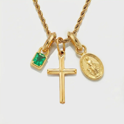 Build Your Own Pendant (Gold) | Emerald Stone