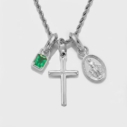 Build Your Own Pendant (Silver) | Emerald Stone