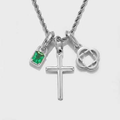 Build Your Own Pendant (Silver) | Emerald Stone
