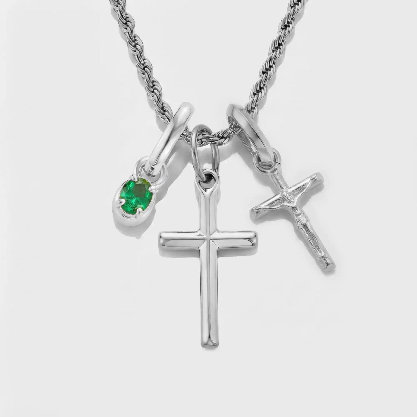 Build Your Own Pendant (Silver) | Emerald Stone