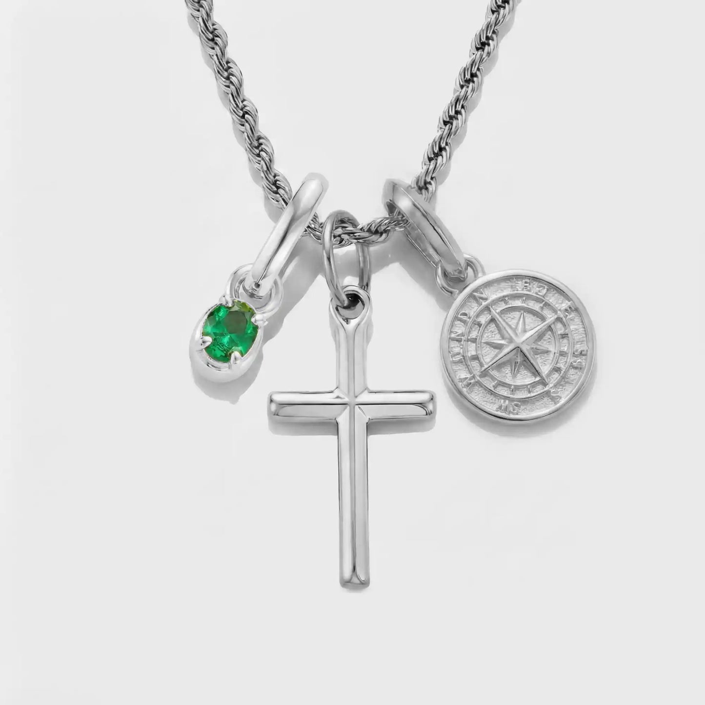 Build Your Own Pendant (Silver) | Emerald Stone