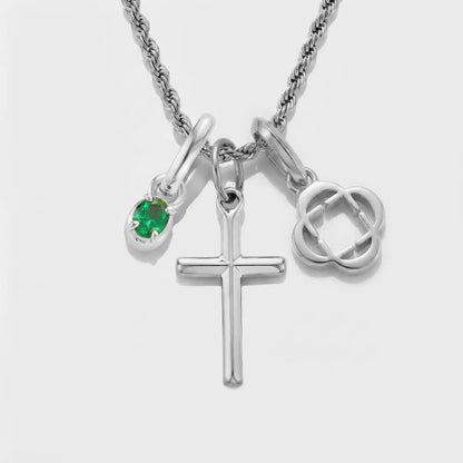 Build Your Own Pendant (Silver) | Emerald Stone
