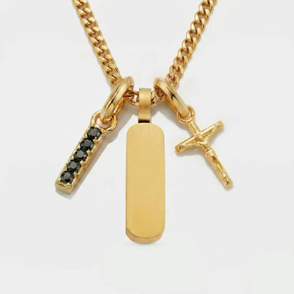 Build Your Own Pendant (Gold) | Onyx Stone