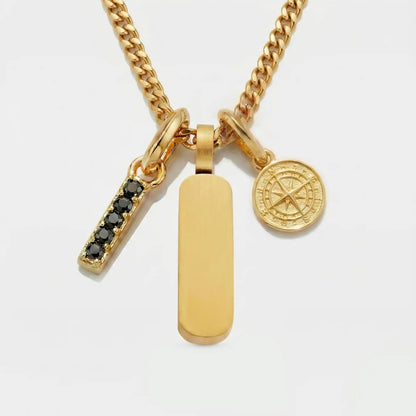 Build Your Own Pendant (Gold) | Onyx Stone
