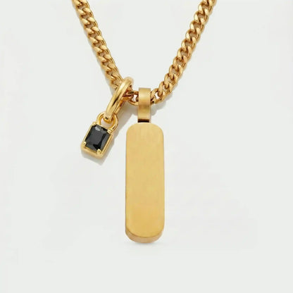 Build Your Own Pendant (Gold) | Onyx Stone
