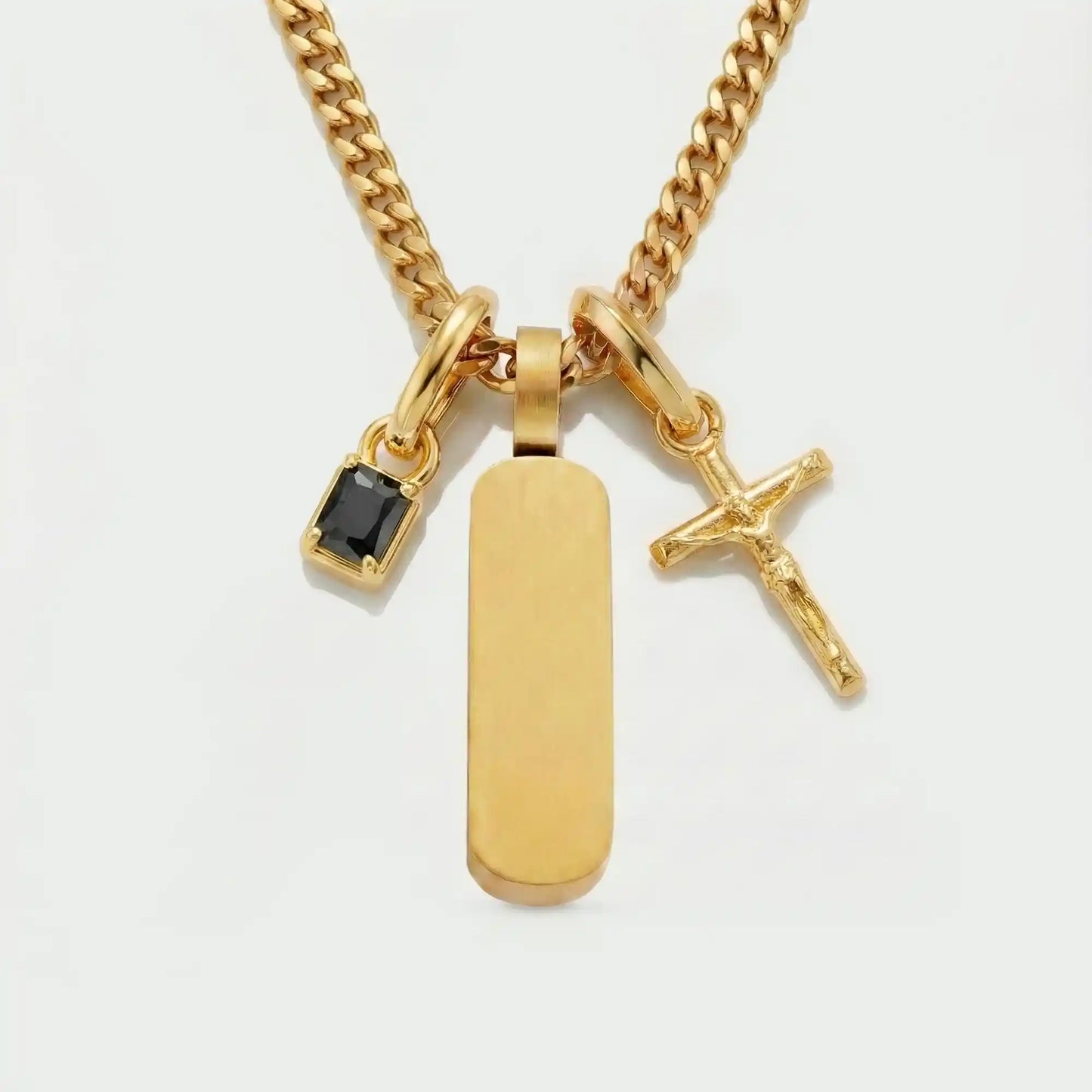 Build Your Own Pendant (Gold) | Onyx Stone