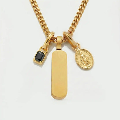Build Your Own Pendant (Gold) | Onyx Stone
