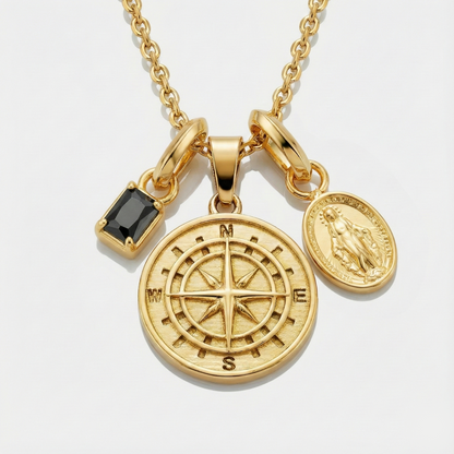 Build Your Own Pendant (Gold) | Onyx Stone