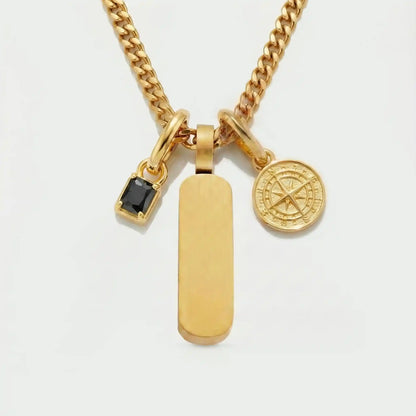 Build Your Own Pendant (Gold) | Onyx Stone