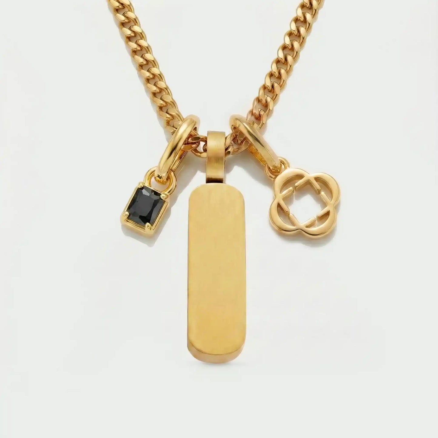 Build Your Own Pendant (Gold) | Onyx Stone