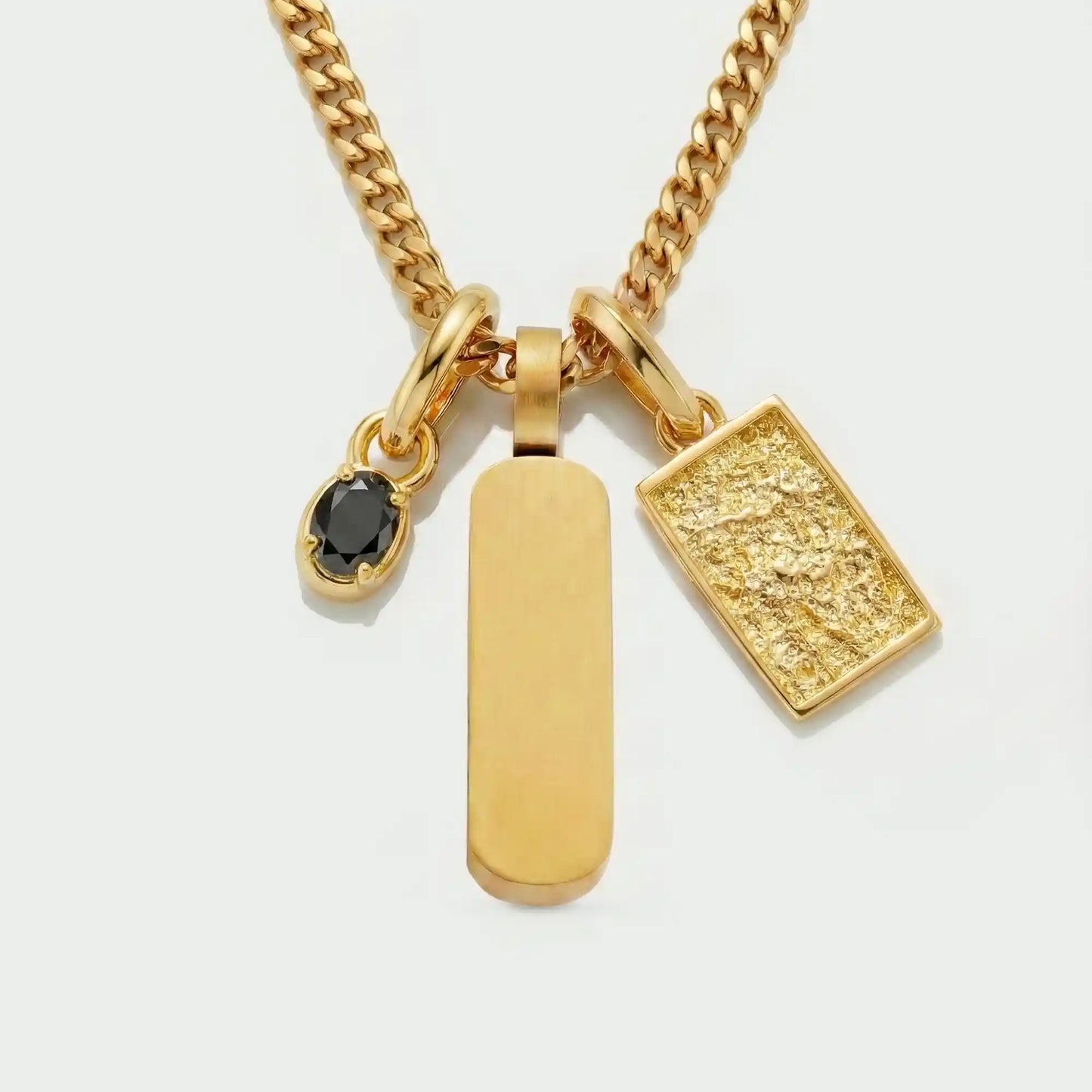 Build Your Own Pendant (Gold) | Onyx Stone