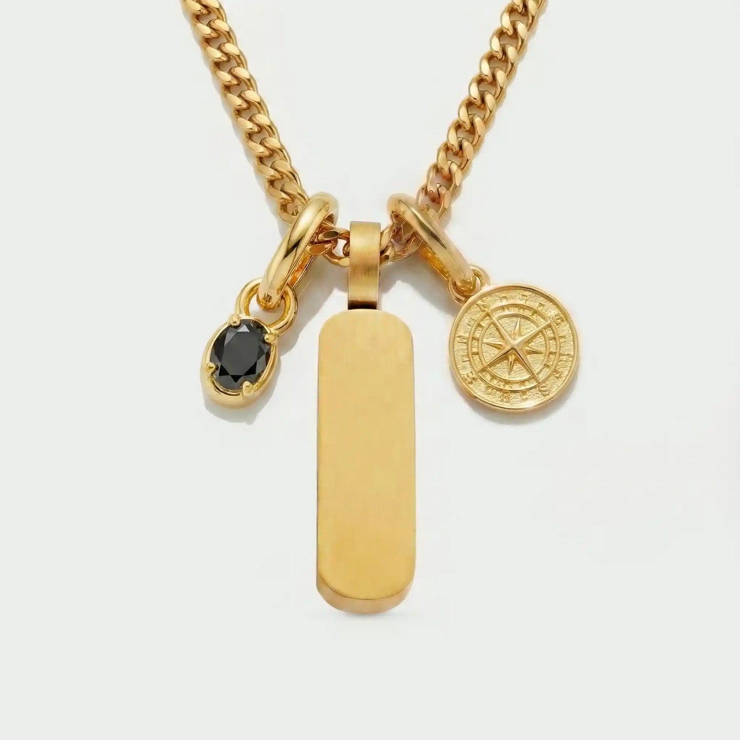 Build Your Own Pendant (Gold) | Onyx Stone