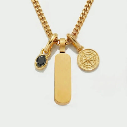 Build Your Own Pendant (Gold) | Onyx Stone