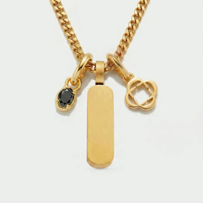 Build Your Own Pendant (Gold) | Onyx Stone
