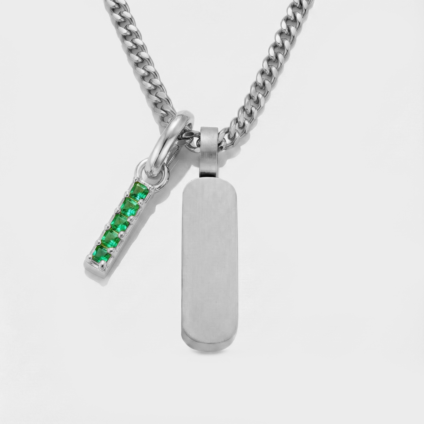 Build Your Own Pendant (Silver) | Emerald Stone