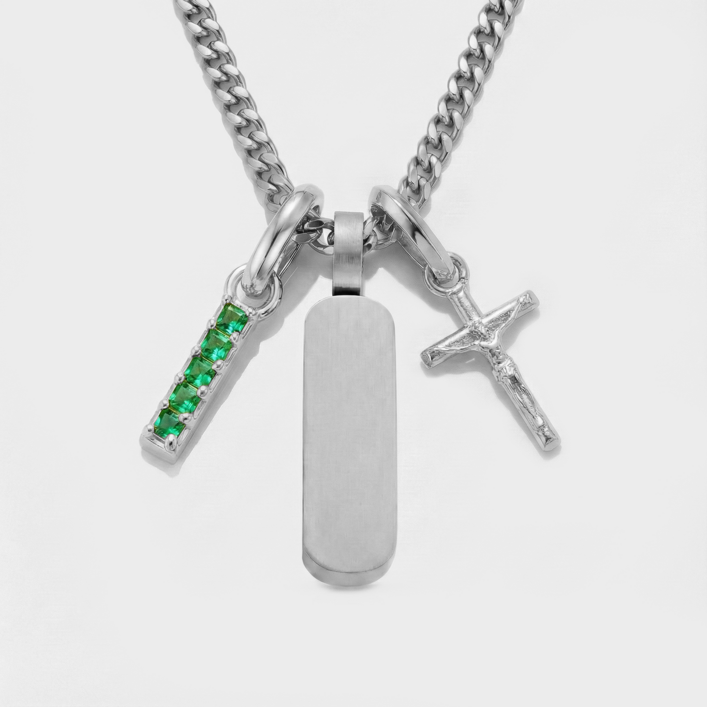 Build Your Own Pendant (Silver) | Emerald Stone