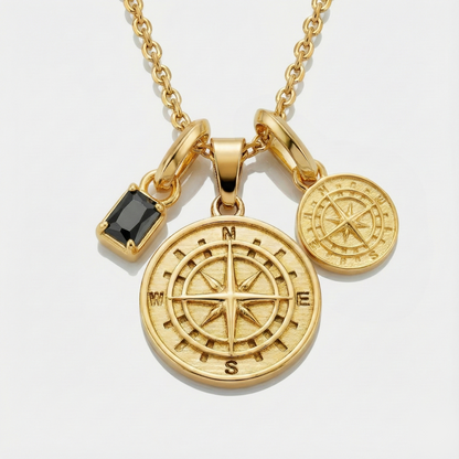 Build Your Own Pendant (Gold) | Onyx Stone