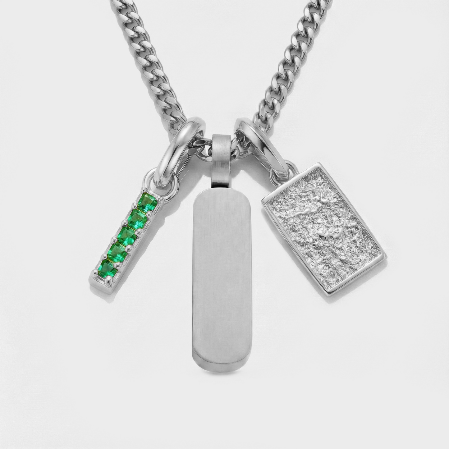 Build Your Own Pendant (Silver) | Emerald Stone
