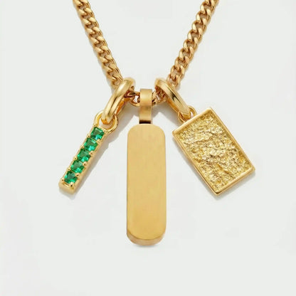 Build Your Own Pendant (Gold) | Emerald Stone