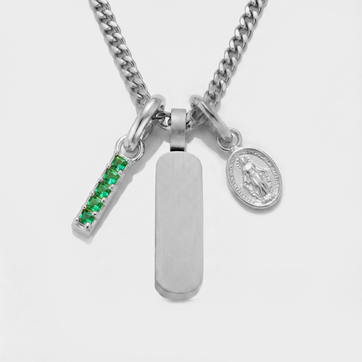 Build Your Own Pendant (Silver) | Emerald Stone