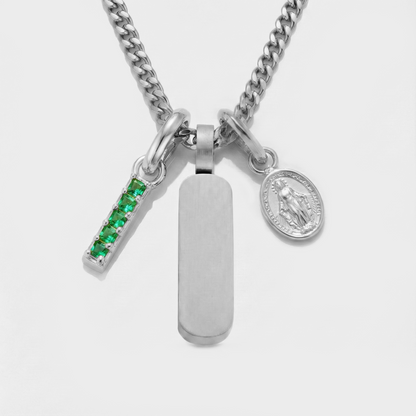 Build Your Own Pendant (Silver) | Emerald Stone