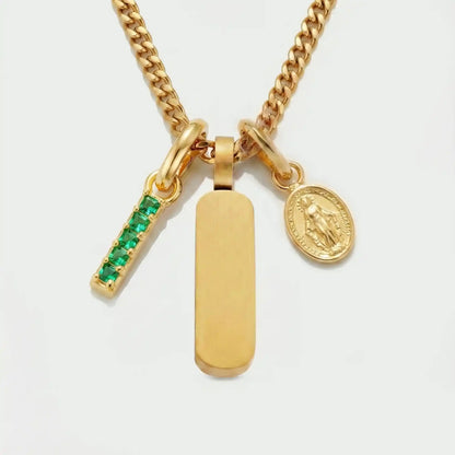 Build Your Own Pendant (Gold) | Emerald Stone