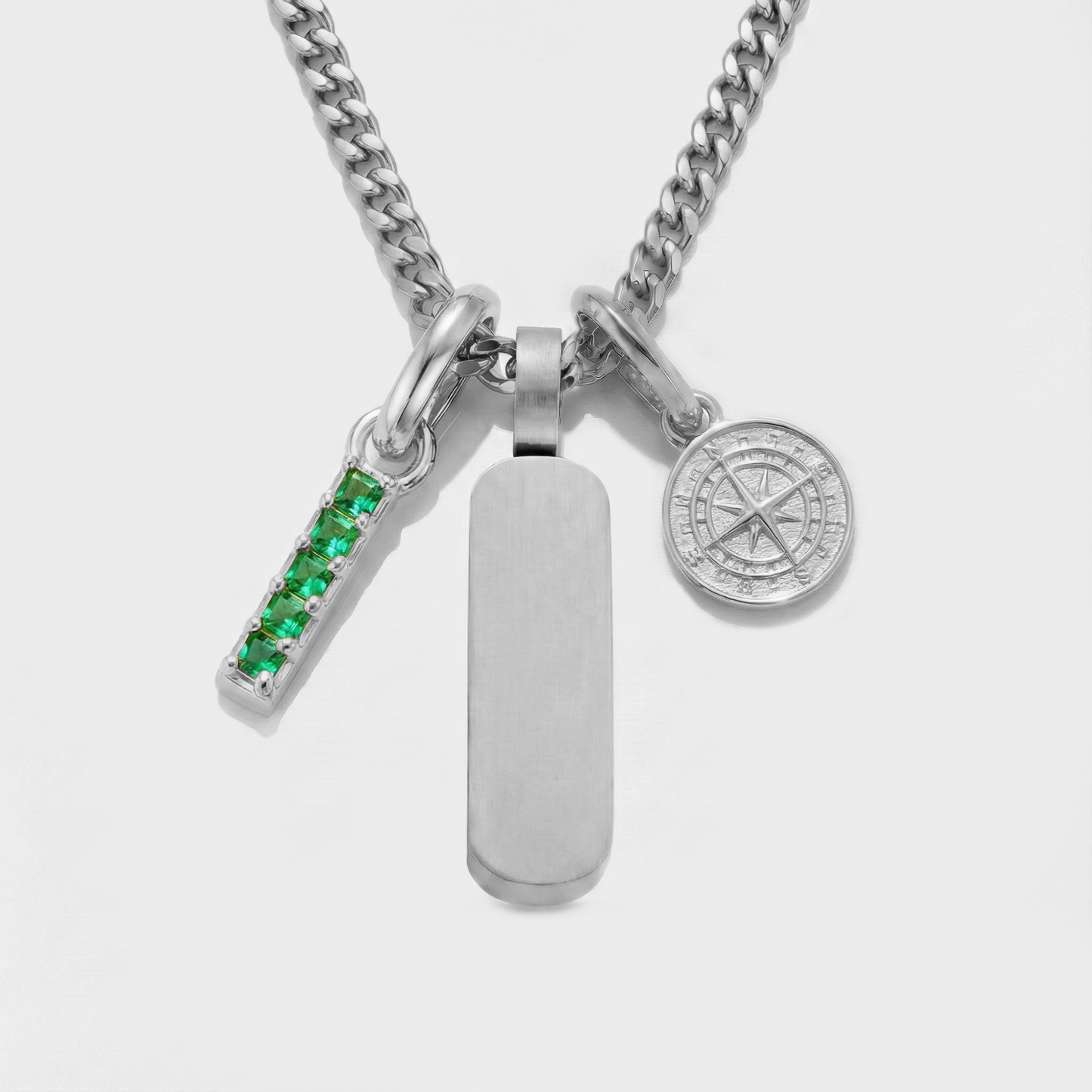 Build Your Own Pendant (Silver) | Emerald Stone