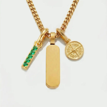 Build Your Own Pendant (Gold) | Emerald Stone