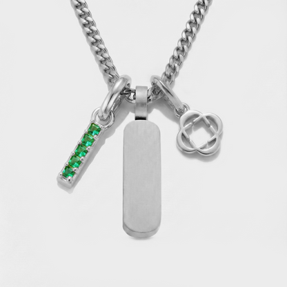 Build Your Own Pendant (Silver) | Emerald Stone