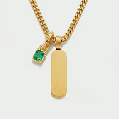 Build Your Own Pendant (Gold) | Emerald Stone