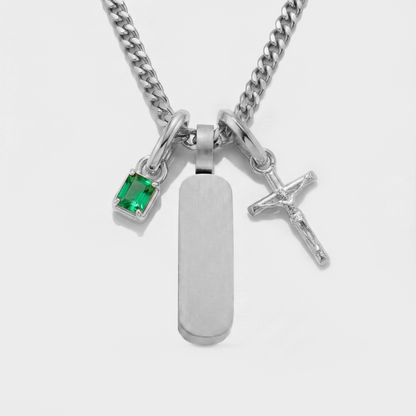 Build Your Own Pendant (Silver) | Emerald Stone