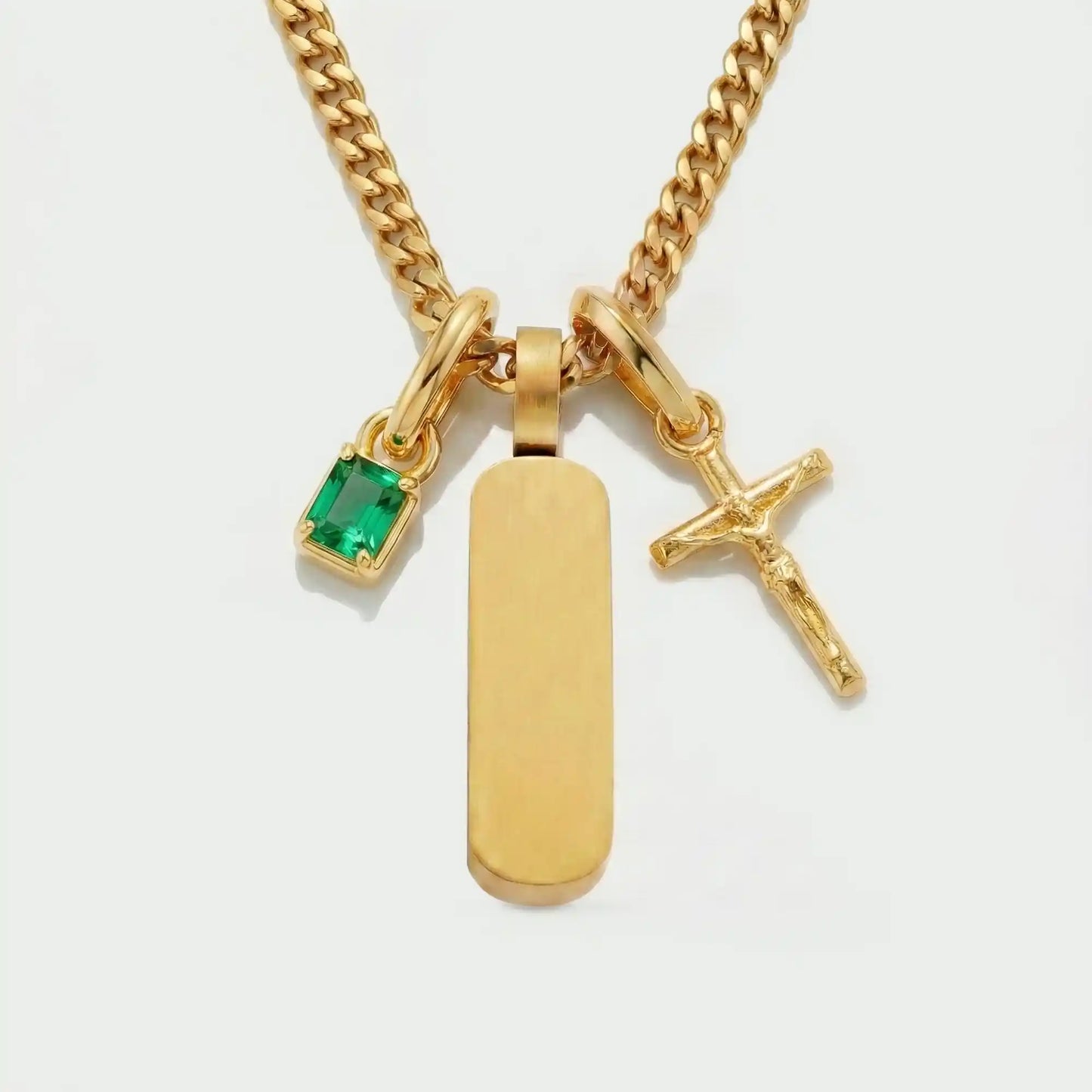 Build Your Own Pendant (Gold) | Emerald Stone