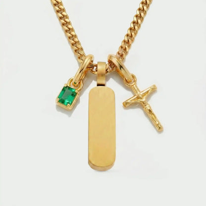 Build Your Own Pendant (Gold) | Emerald Stone