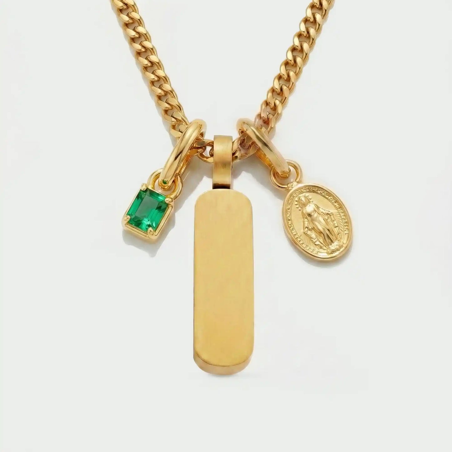 Build Your Own Pendant (Gold) | Emerald Stone