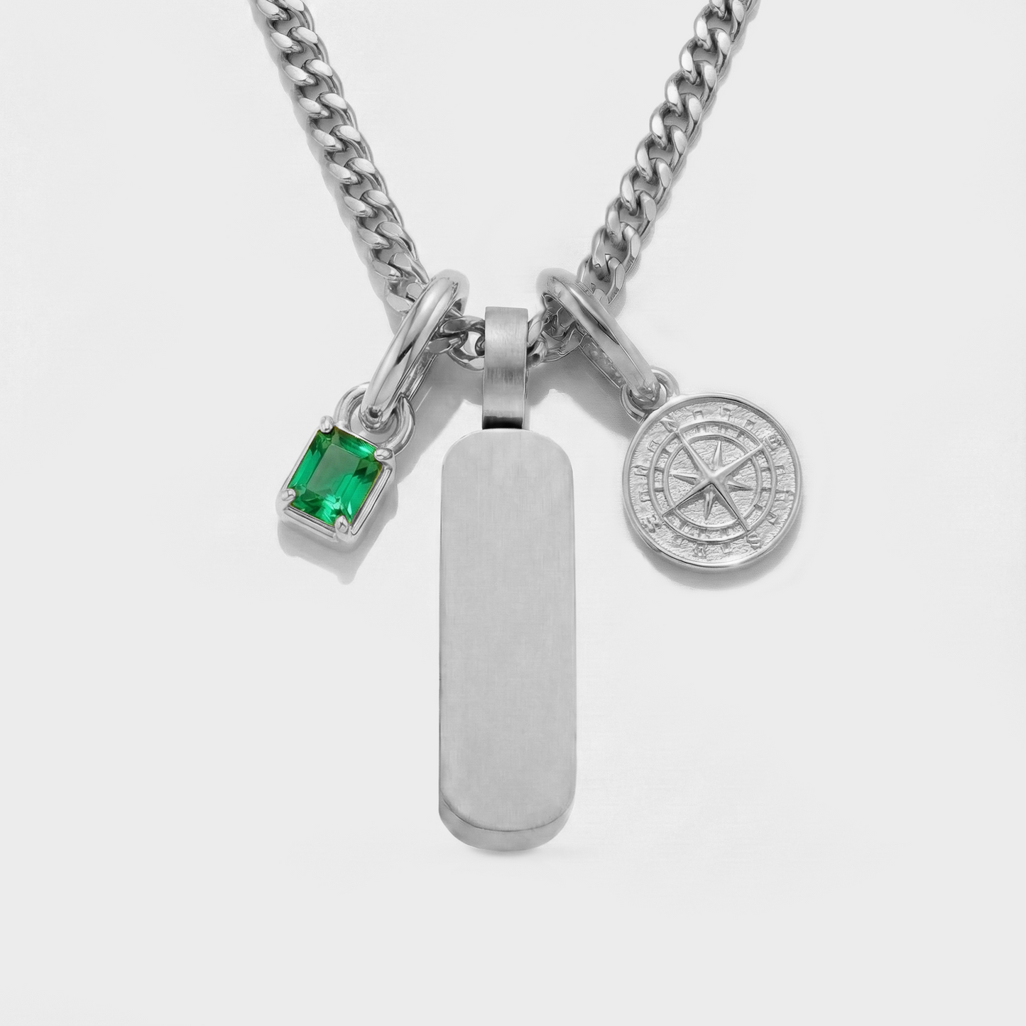 Build Your Own Pendant (Silver) | Emerald Stone