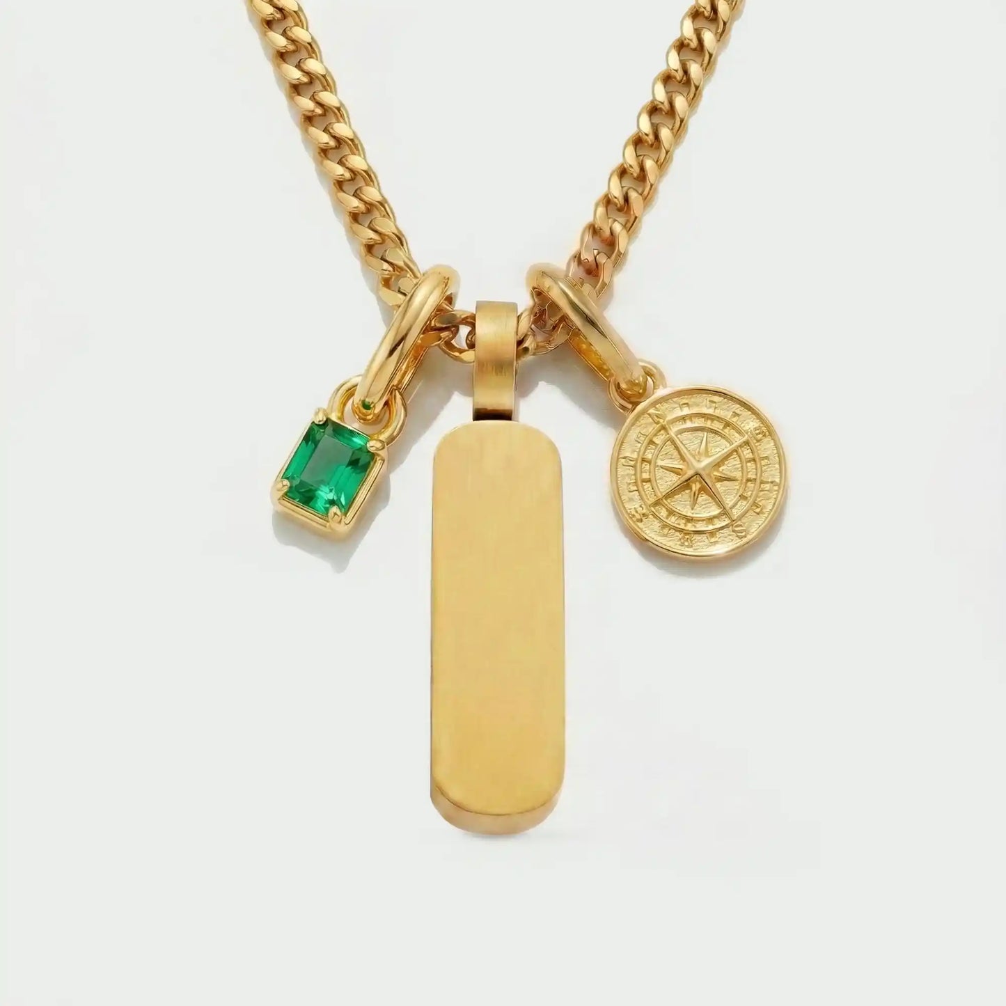 Build Your Own Pendant (Gold) | Emerald Stone