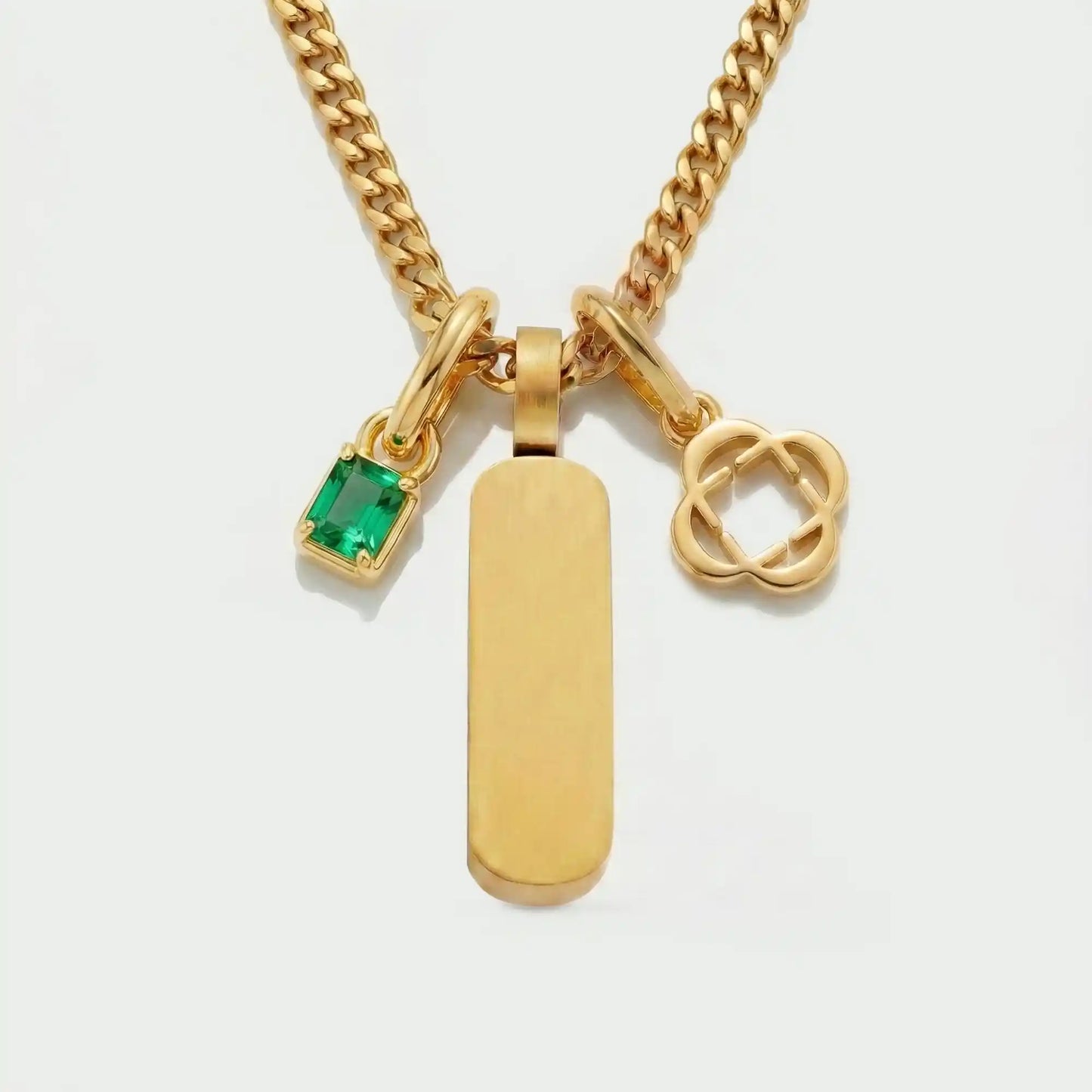 Build Your Own Pendant (Gold) | Emerald Stone