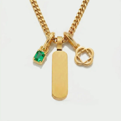 Build Your Own Pendant (Gold) | Emerald Stone