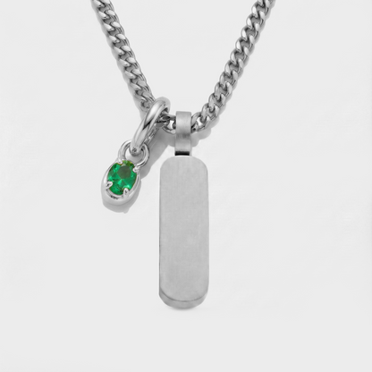 Build Your Own Pendant (Silver) | Emerald Stone