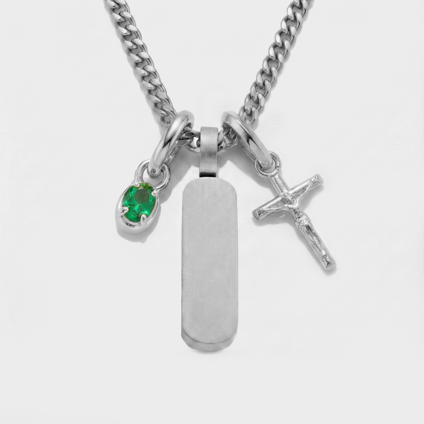 Build Your Own Pendant (Silver) | Emerald Stone