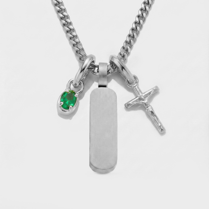 Build Your Own Pendant (Silver) | Emerald Stone
