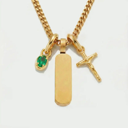 Build Your Own Pendant (Gold) | Emerald Stone
