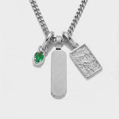 Build Your Own Pendant (Silver) | Emerald Stone
