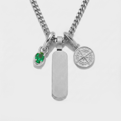 Build Your Own Pendant (Silver) | Emerald Stone
