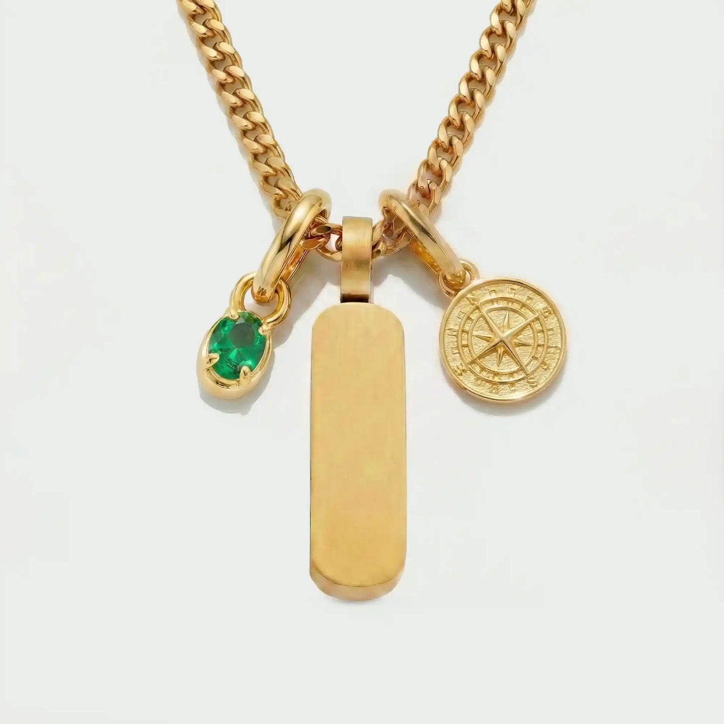 Build Your Own Pendant (Gold) | Emerald Stone